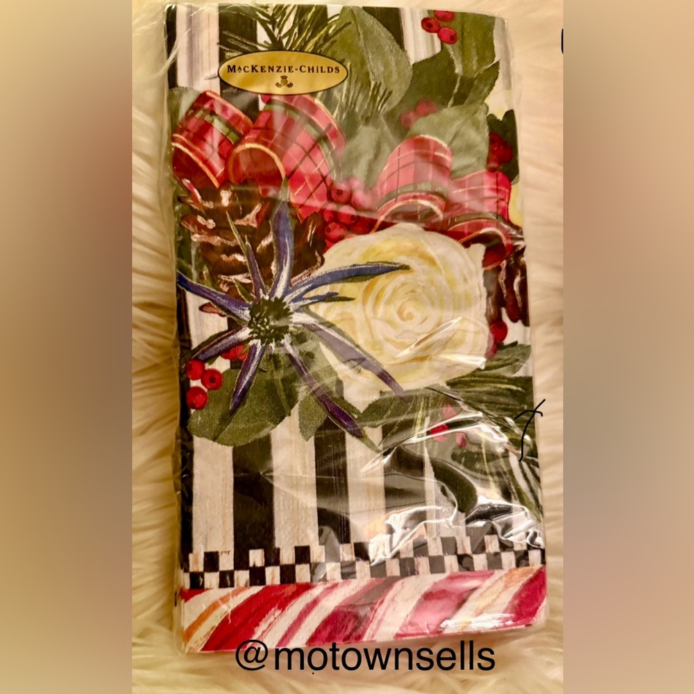 MacKenzie-Childs Scottish Bouquet Guest Paper Napkins (retired)
